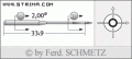 Igły Schmetz 135x5 DPx5 rozmiar 60 ostre R